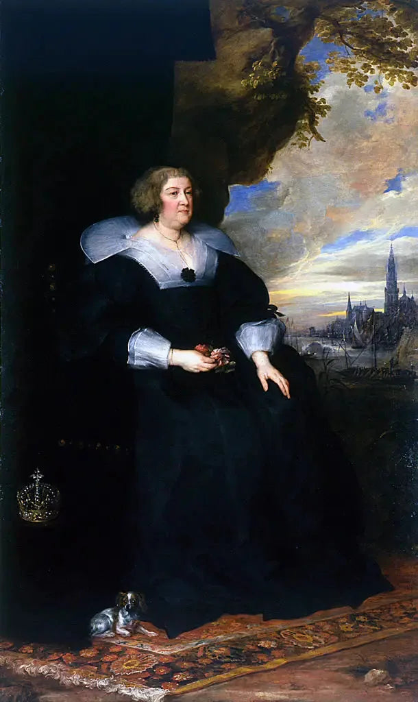 Portrait de Marie de Médicis - Antoine van Dyck image 1 reproduction artisanale de tableau