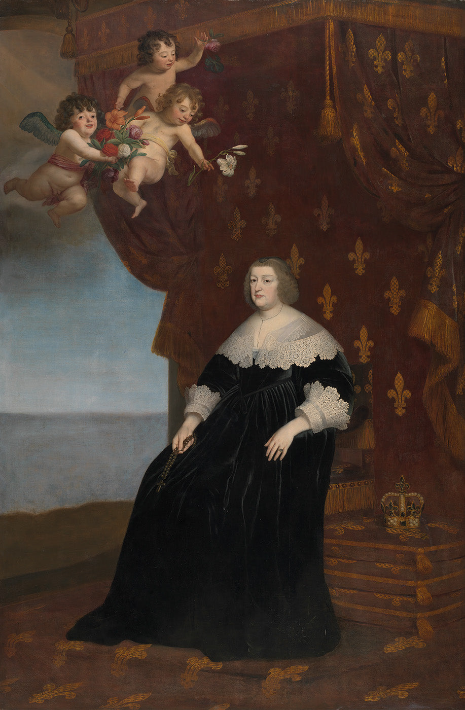 Portrait de Marie de Médicis - Gerrit van Honthorst image 1 copie peinte à la main à l’huile