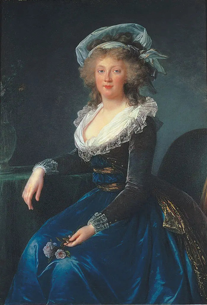 Portrait de Marie-Thérèse de Bourbon-Siciles - Élisabeth Vigée Le Brun image 1 copie peinte à la main à l’huile