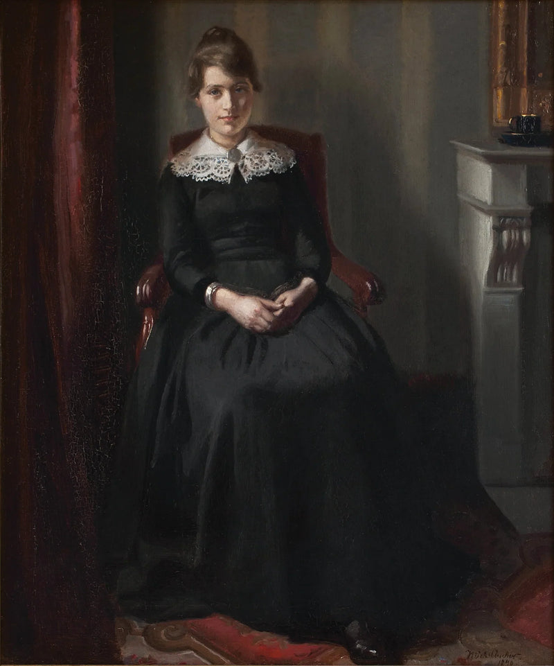 Portrait de Marie Triepcke - Michael Peter Ancher