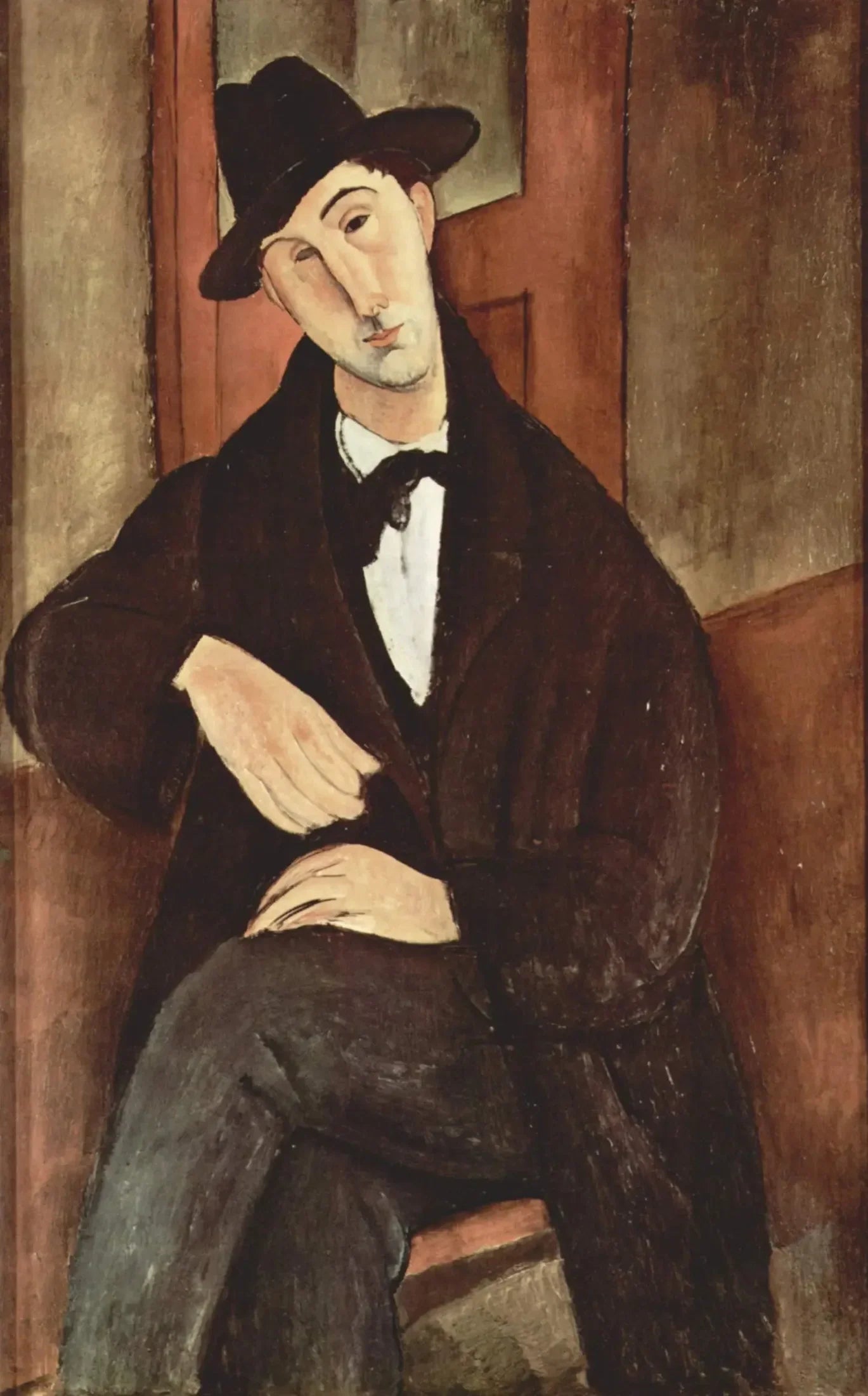 Portrait de Mario Varfogli - Amedeo Modigliani image 1 tableau peint à l’huile sur toile