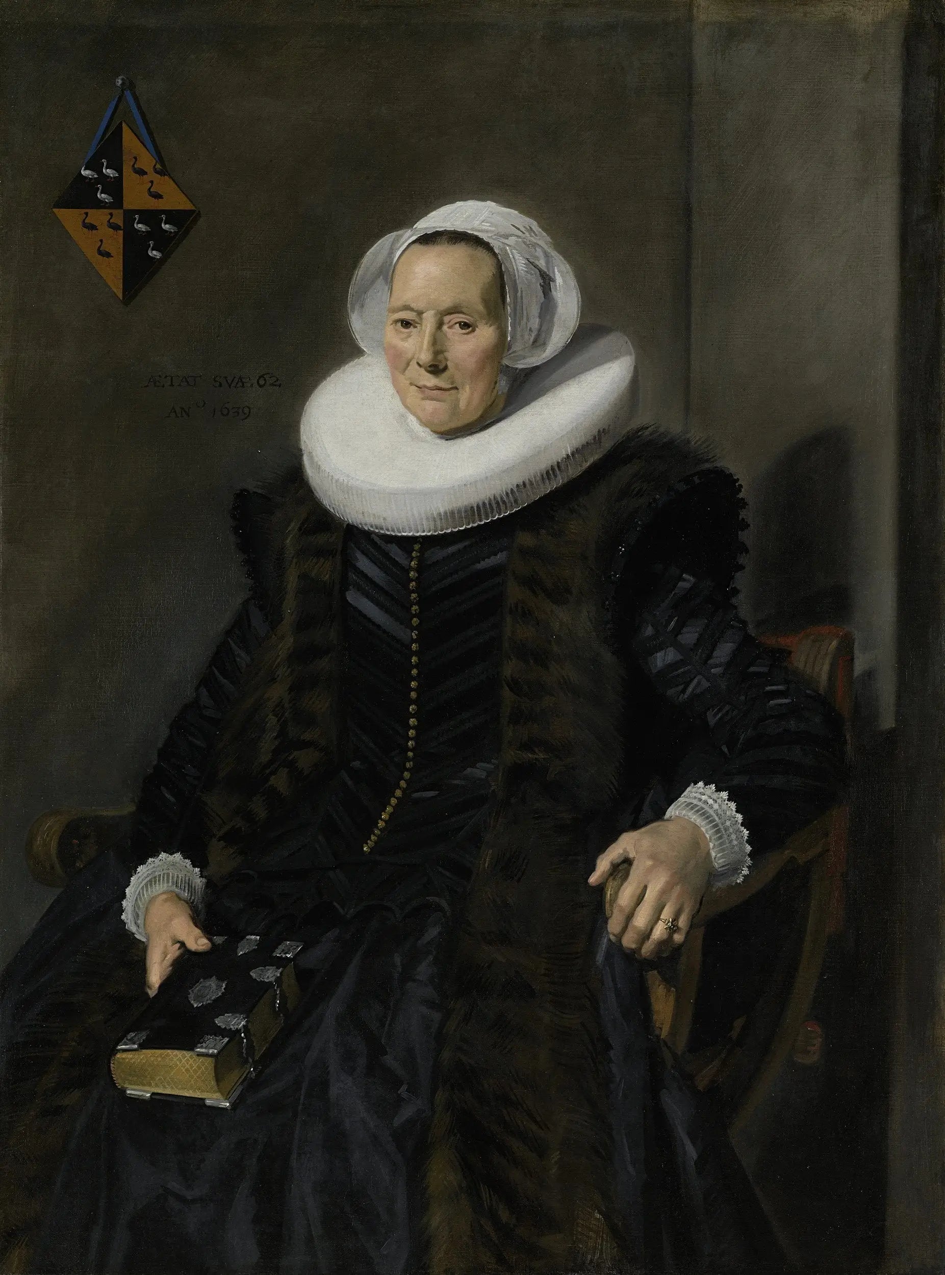 Portrait de Maritge Claesdr. Voogt (....-1644) - Frans Hals image 1 reproduction réalisée par Alpha Reproduction