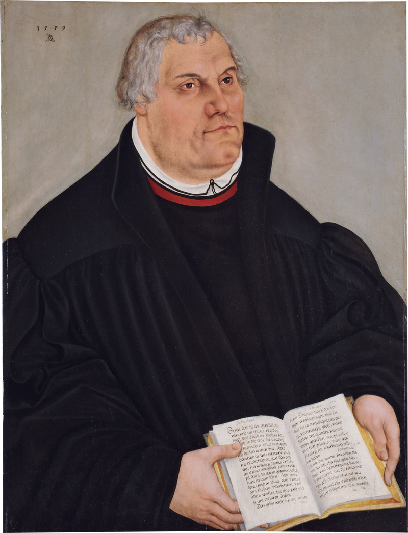 Portrait de Martin Luther - Lucas Cranach the Elder