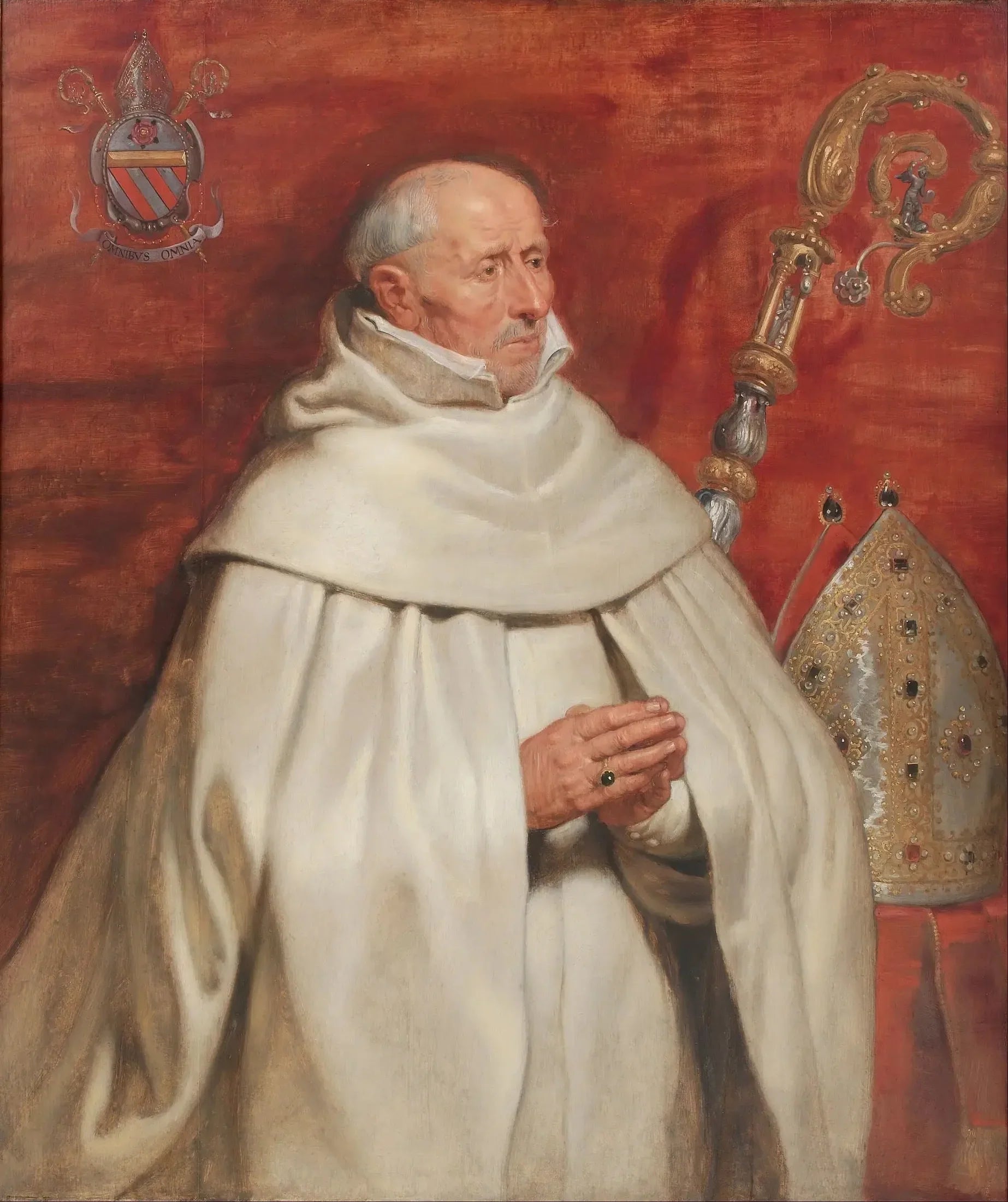 Portrait de Matthaeus Yrsselius (1541-1629), abbé de l'abbaye Saint-Michel d'Anvers - Peter Paul Rubens image 1 reproduction artisanale de tableau