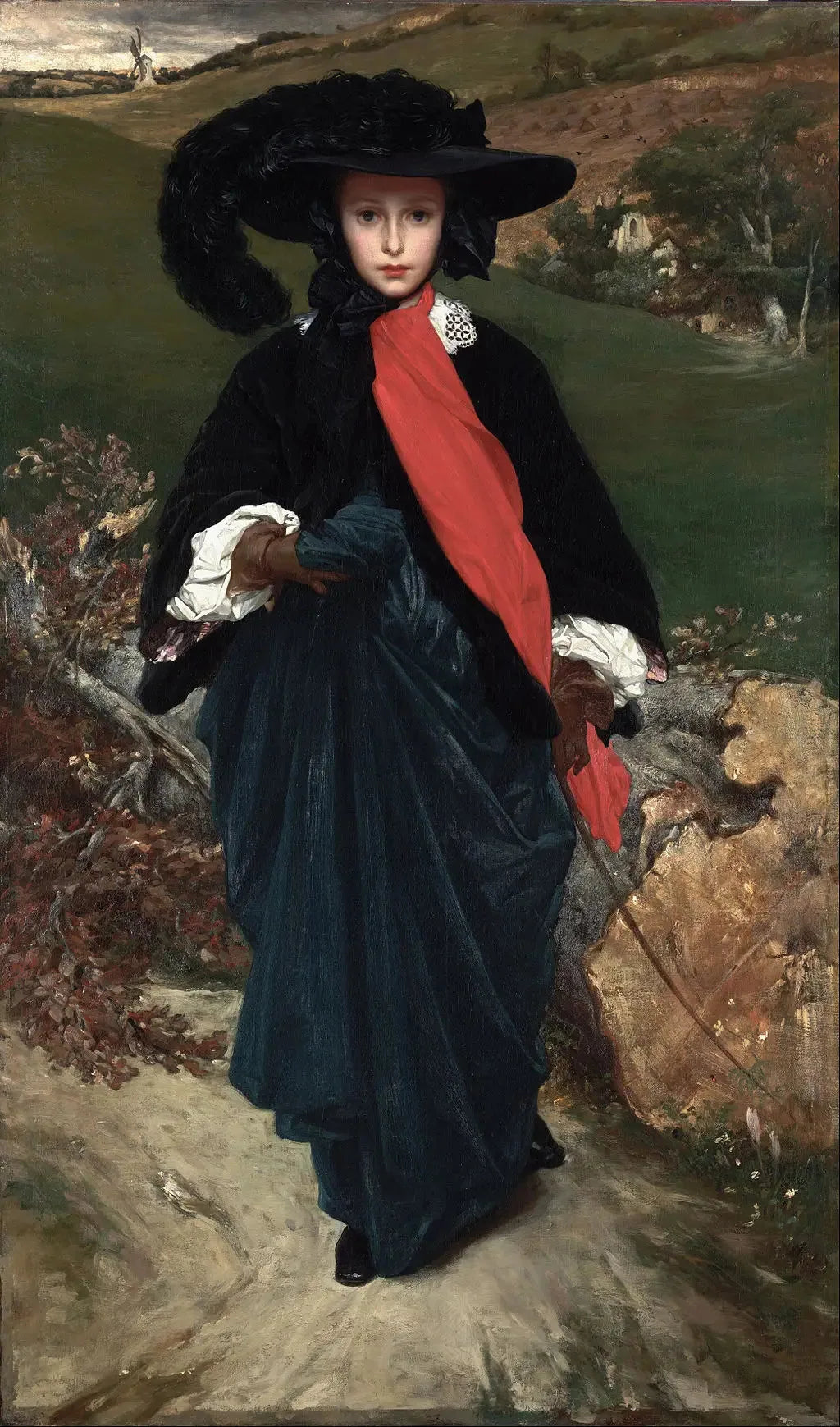 Portrait de May Sartoris - Frederic Leighton image 1 tableau peint à l’huile sur toile