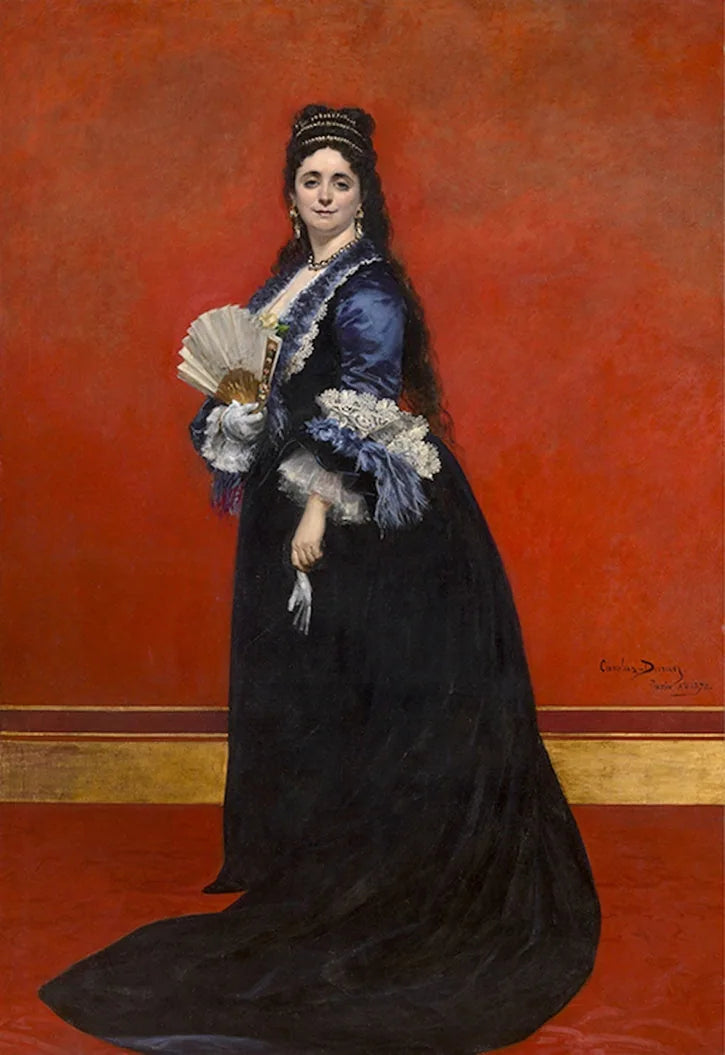 Portrait de Mevrouw de Rute, née Marie Laetitia Bonaparte-Wyse - Carolus-Duran image 1 reproduction artisanale de tableau