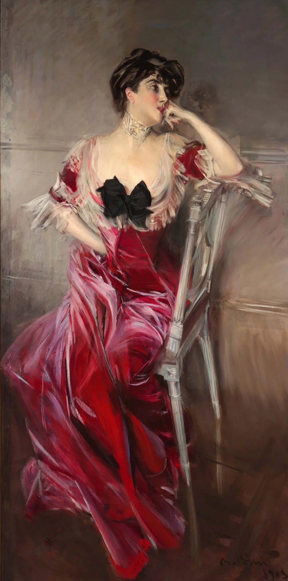 Portrait de Miss Bell - Giovanni Boldini image 1 tableau peint à l’huile sur toile