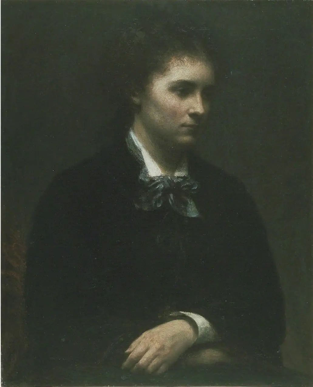 Portrait de Mlle Edith Crowe - Henri Fantin-Latour image 1 copie de tableau peinte à la main