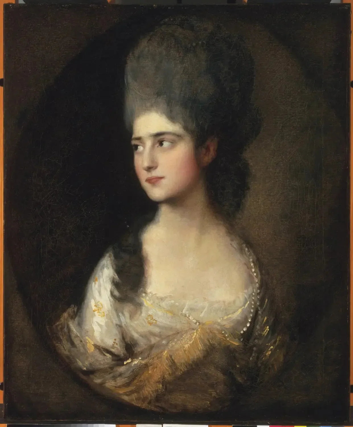 Portrait de Mlle Elizabeth Linley [plus tard Mme Richard Brinsley Sheridan] - Thomas Gainsborough image 1 reproduction artisanale de tableau