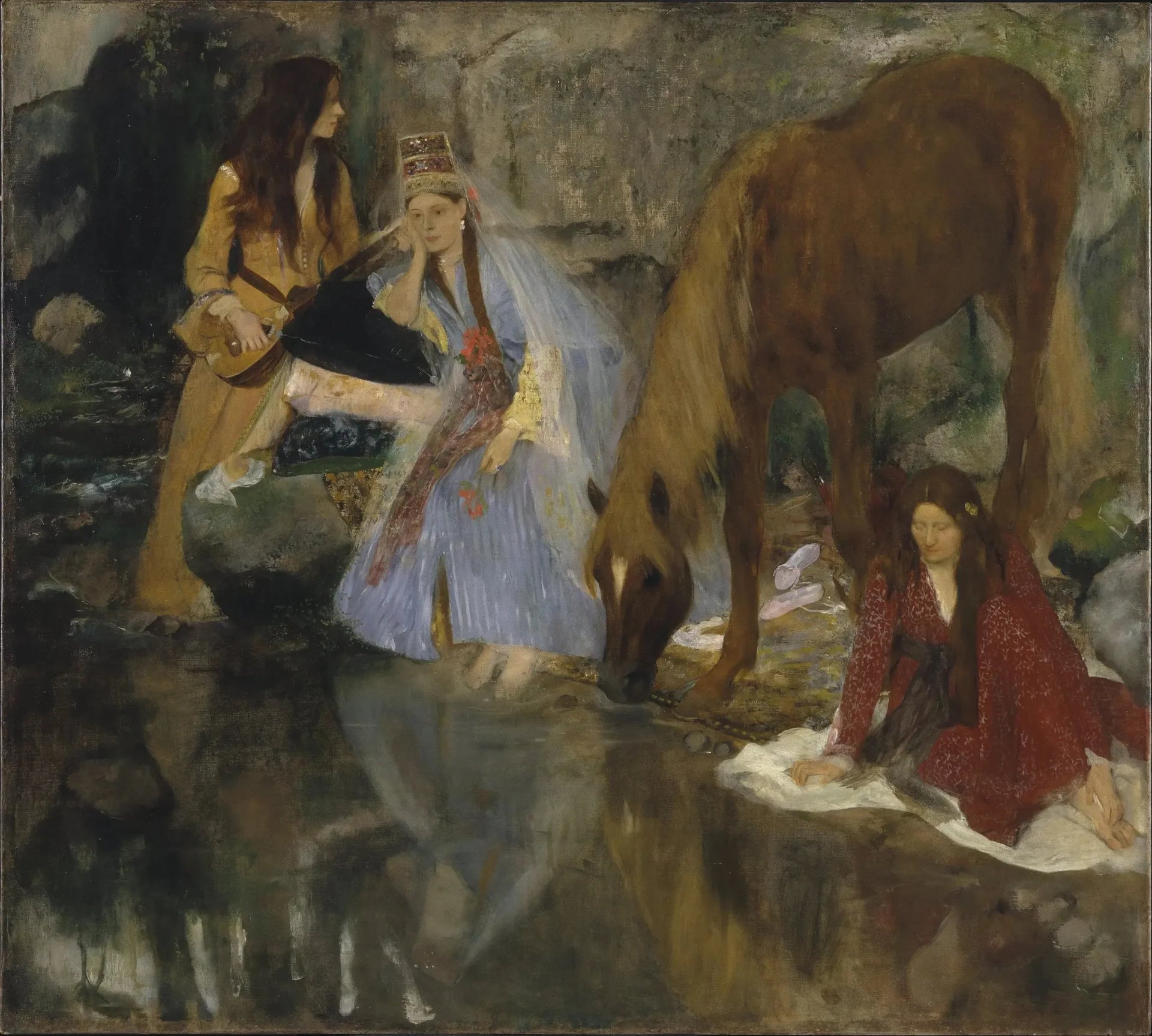 Portrait de Mlle Fiocre dans le ballet "La Source" - Edgar Degas image 1 reproduction de peinture à l’huile
