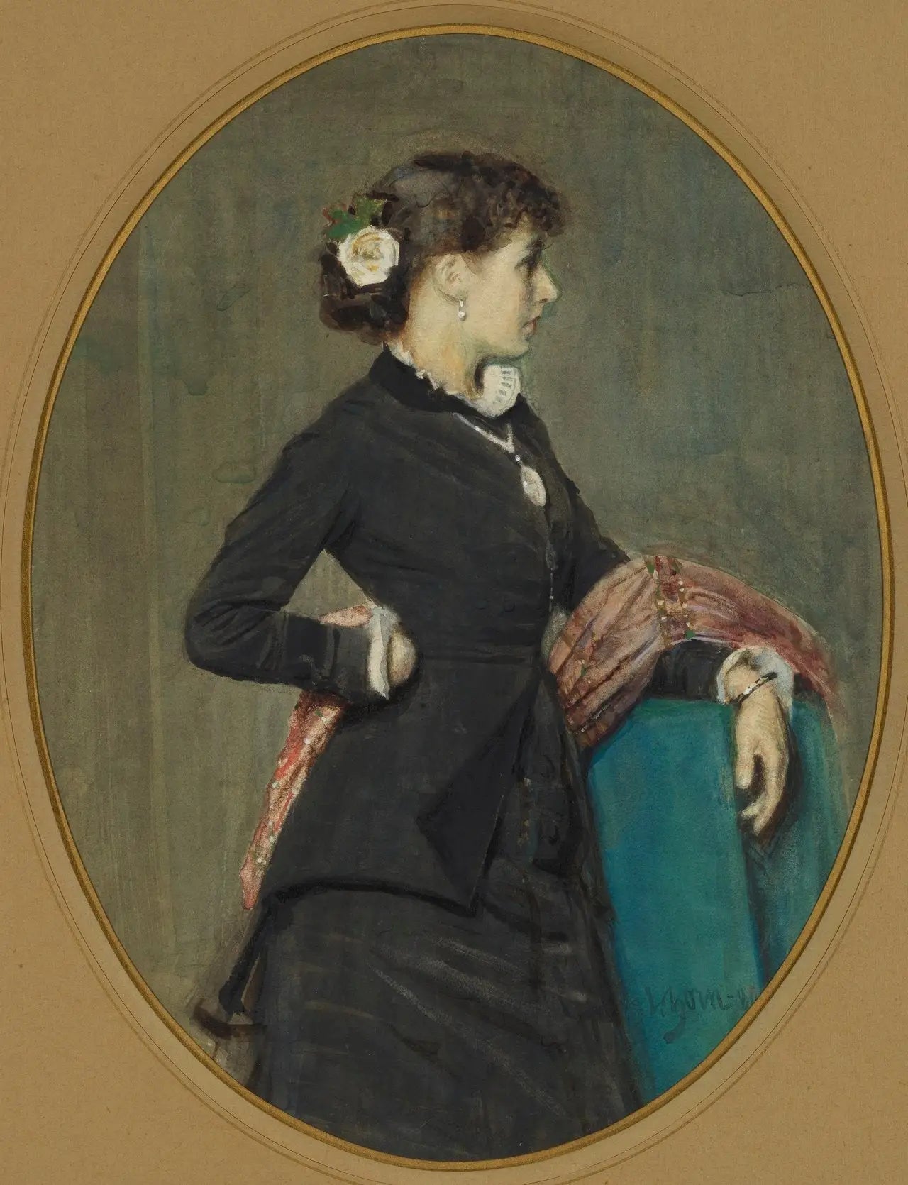 Portrait de Mlle Nyström - Anders Zorn image 1 reproduction réalisée par Alpha Reproduction