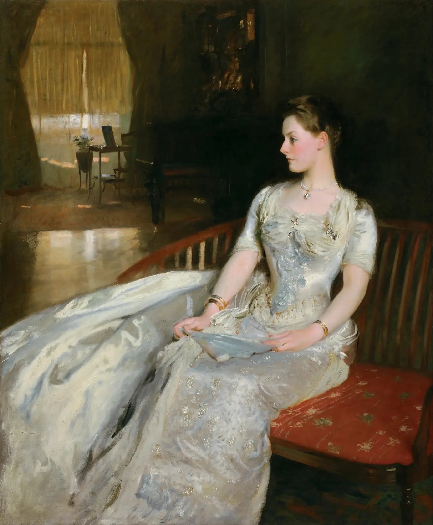 Portrait de Mme Cecil Wade - John Singer Sargent image 1 tableau peint à l’huile sur toile