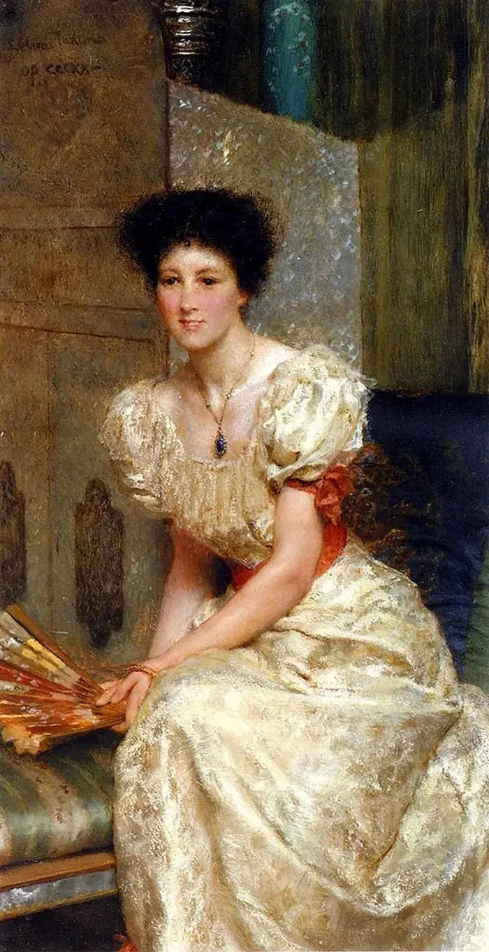 Portrait de Mme Charles W. Wyllie - Lawrence Alma-Tadema image 1 copie de tableau peinte à la main