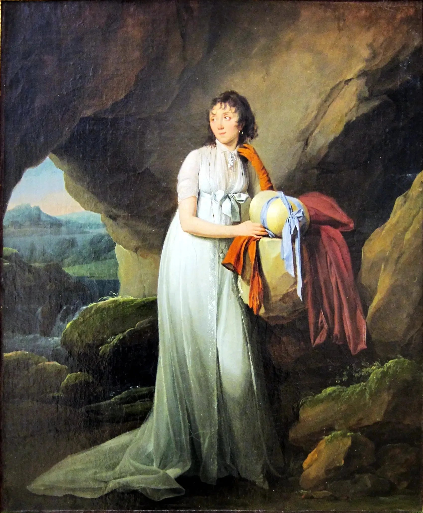 Portrait de Mme d'Aucourt de Saint-Just - Louis-Léopold Boilly image 1 reproduction de peinture à l’huile