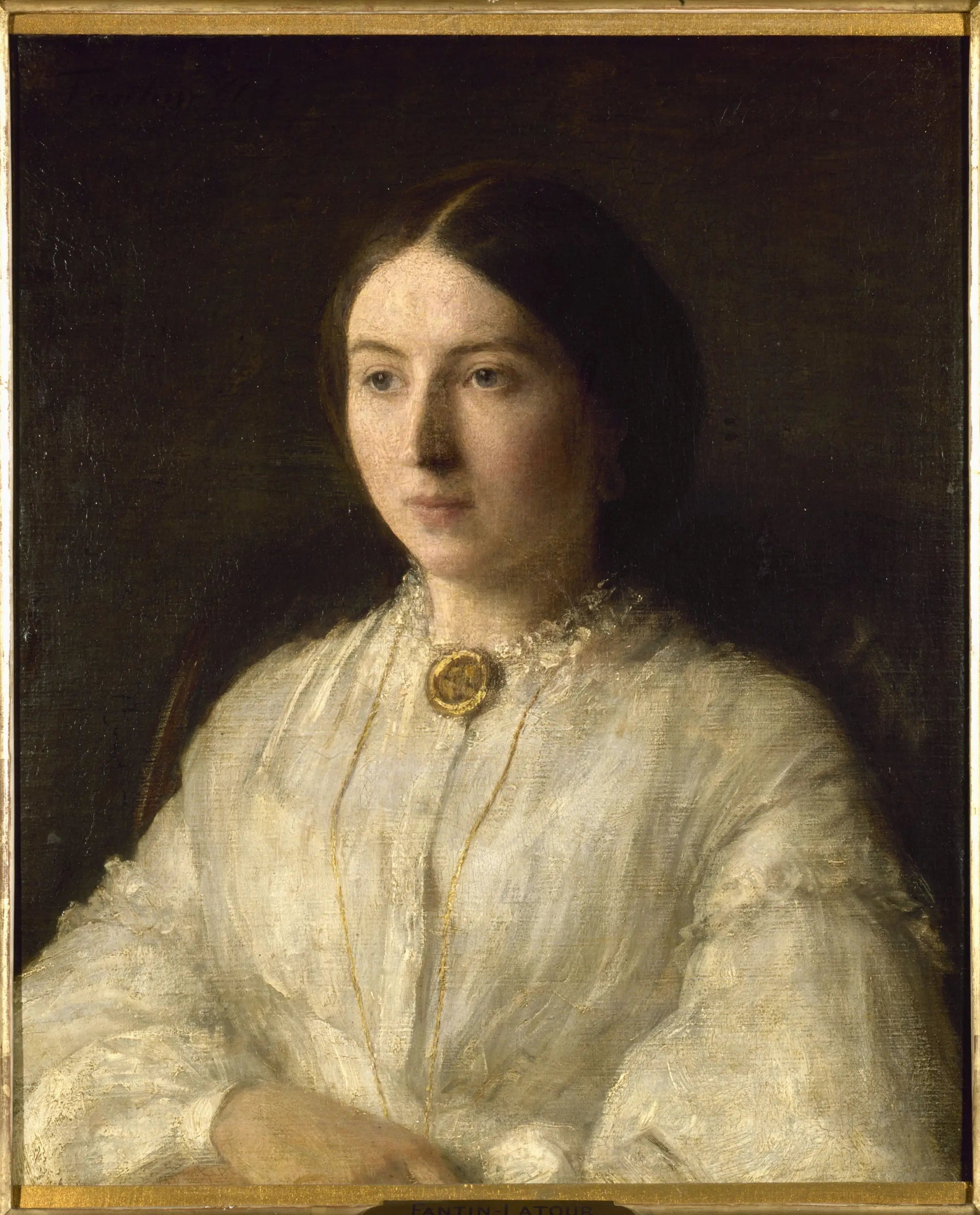 Portrait de Mme Edwin Edwards - Henri Fantin-Latour image 1 tableau peint à l’huile sur toile
