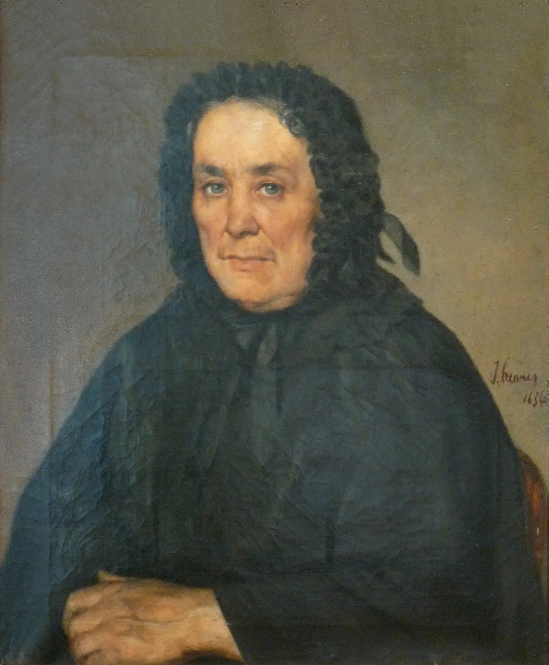 Portrait de Mme Kaufmann - Jean-Jacques Henner image 1 reproduction artisanale de tableau