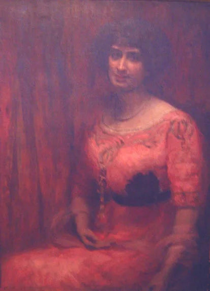 Portrait de Mme Marthe Weil - Eliseu Visconti image 1 copie de tableau peinte à la main