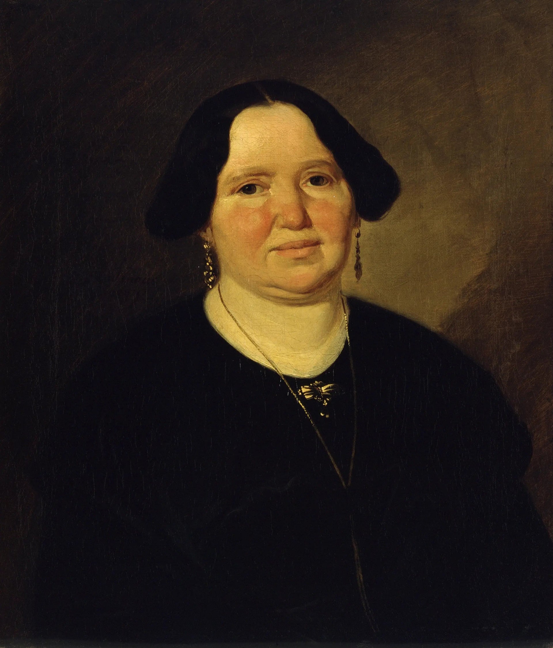 Portrait de Mme Müller - Ludwig Knaus image 1 copie peinte à la main à l’huile