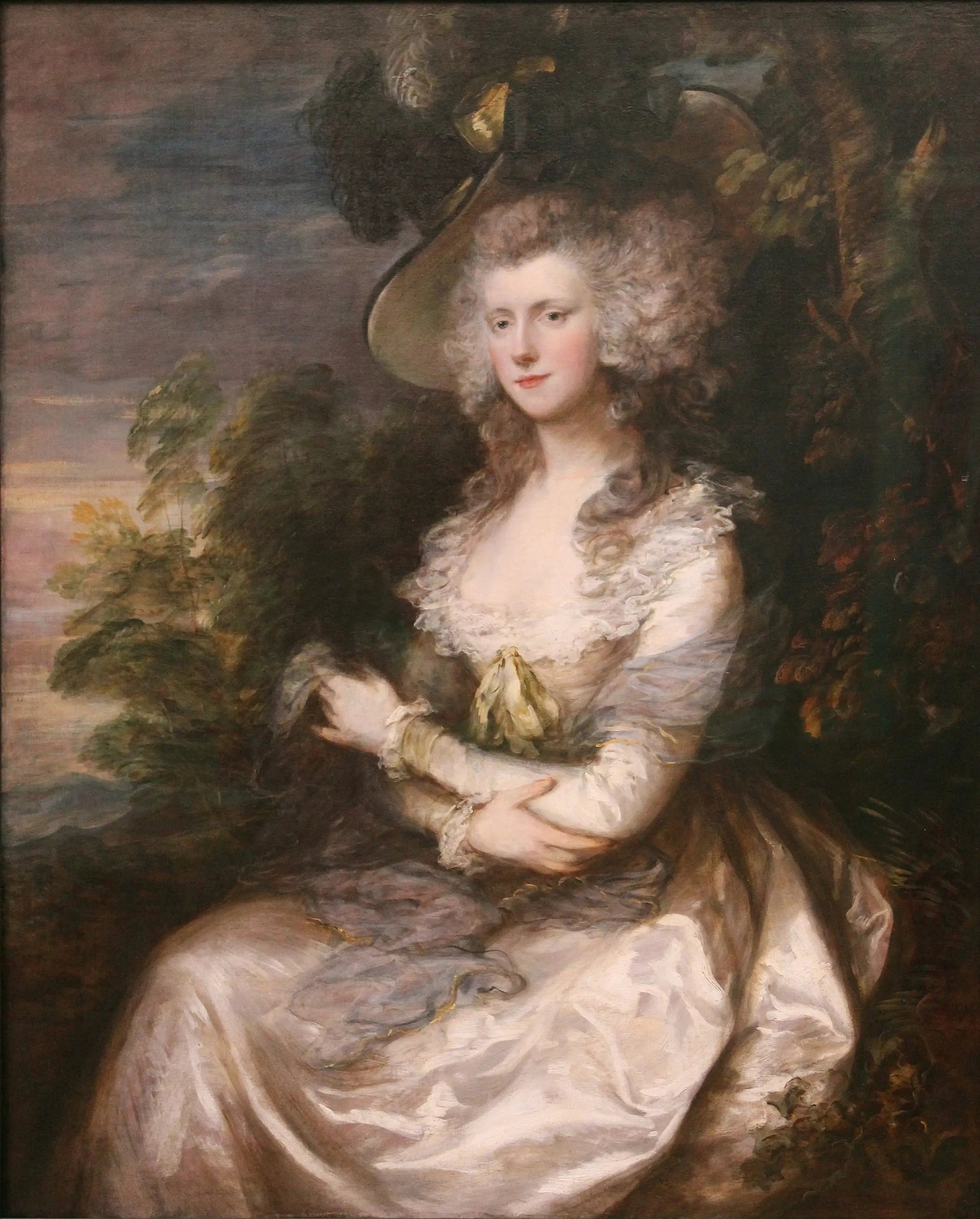 Portrait de Mme Thomas Hibbert - Thomas Gainsborough image 1 copie de tableau peinte à la main