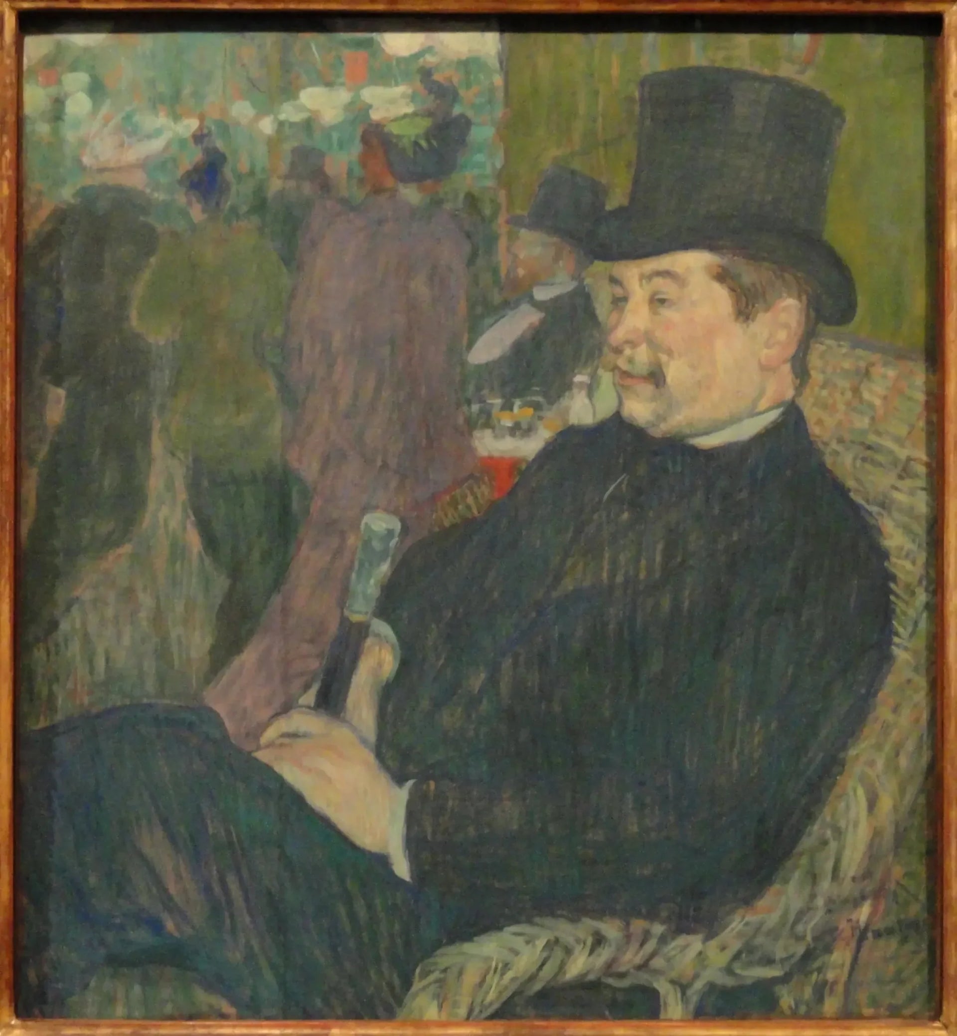 Portrait de Monsieur Delaporte au Jardin de Paris - Henri de Toulouse-Lautrec image 1 tableau peint à l’huile sur toile