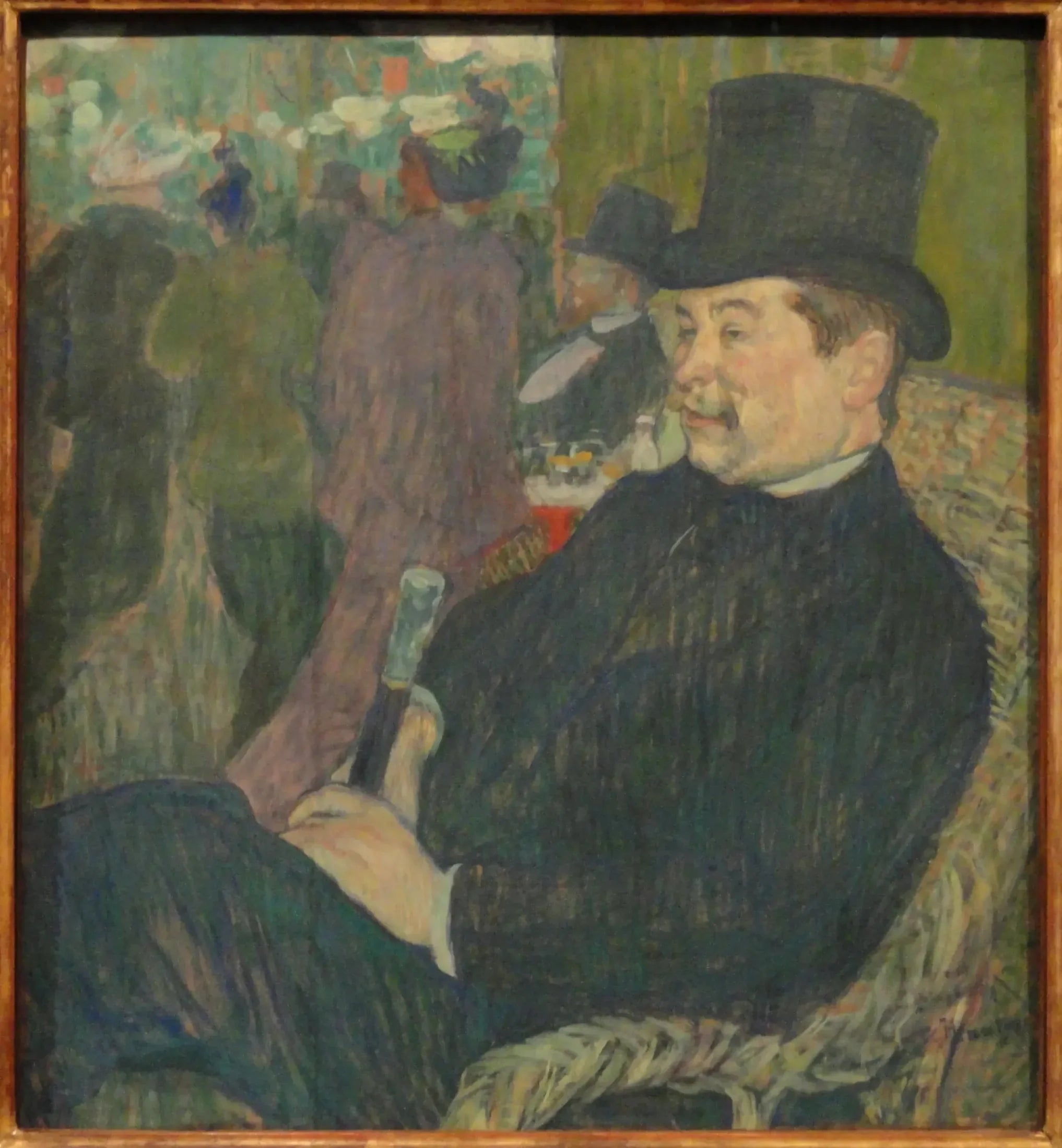 Portrait de Monsieur Delaporte au Jardin de Paris - Henri de Toulouse-Lautrec image 1 tableau peint à l’huile sur toile