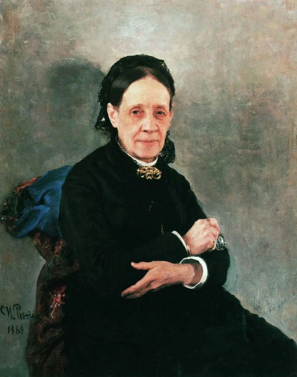 Portrait de N. V. Stasova - Ilya Repin - Alpha Reproduction