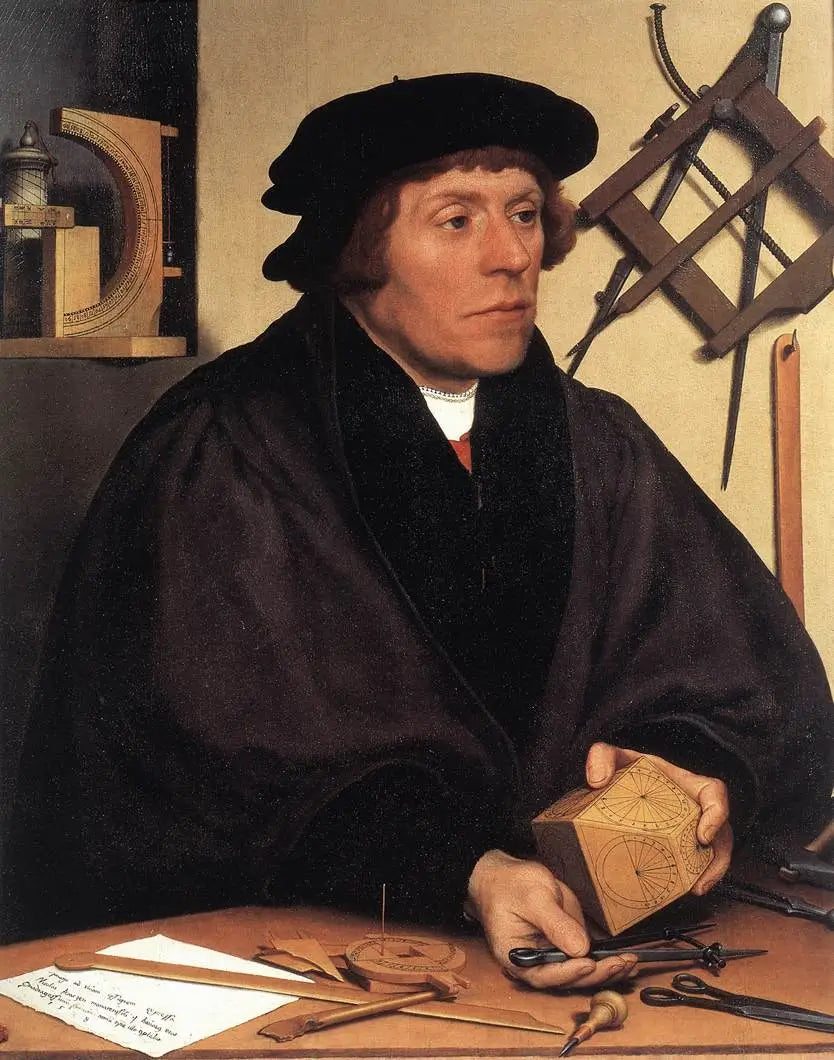 Portrait de Nicolas Kratzer - Hans Holbein le Jeune image 1 copie peinte à la main à l’huile