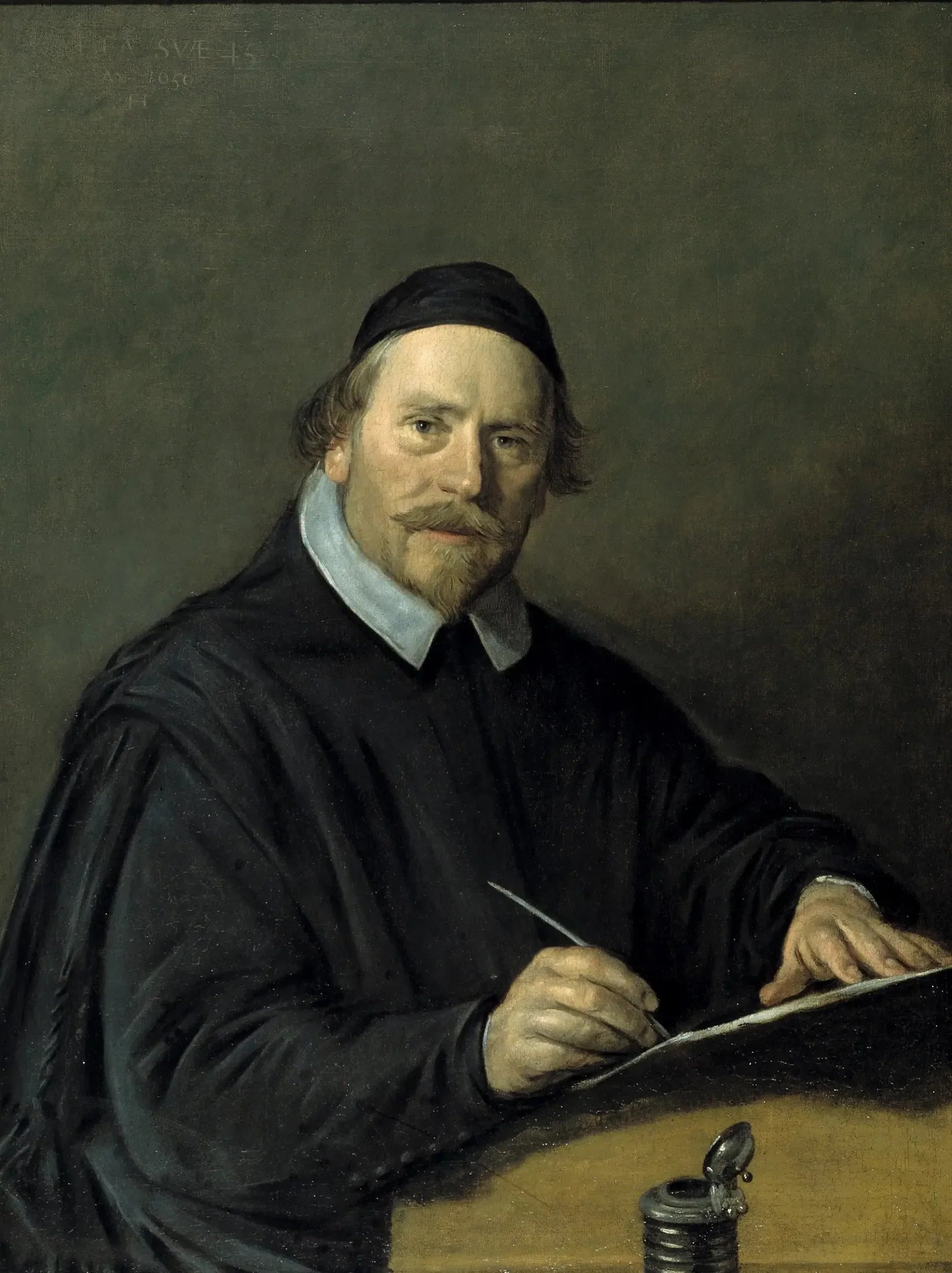 Portrait de Nicolas Sténius (1605-1670) - Frans Hals image 1 reproduction artisanale de tableau