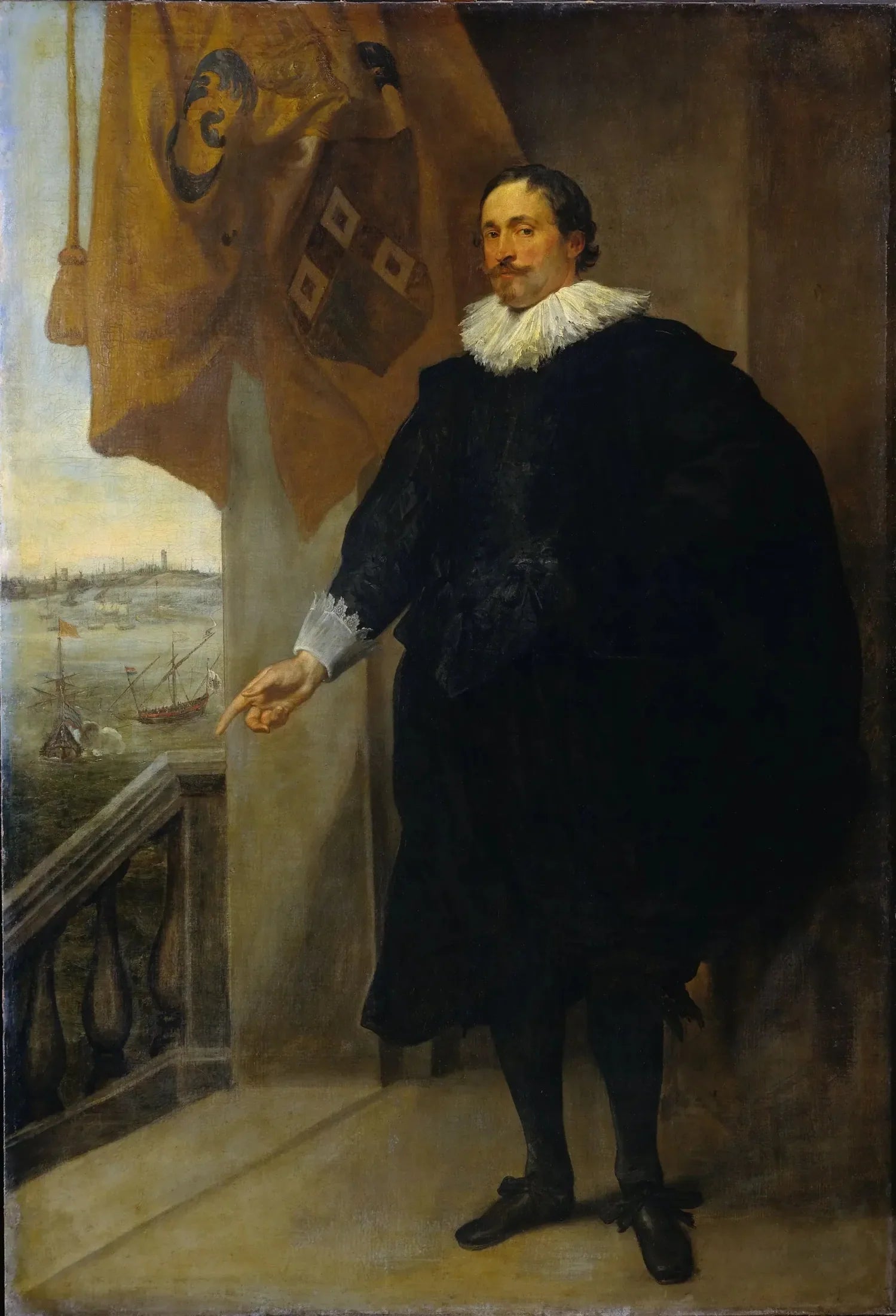 Portrait de Nicolas van der Borght. Marchand d'Anvers - Antoine van Dyck image 1 tableau peint à l’huile sur toile