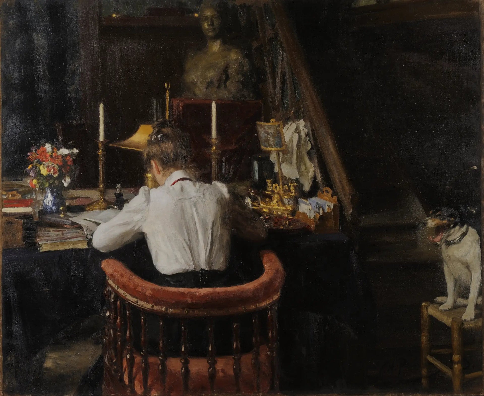 Portrait de Nordman-Severova - Ilya Repin image 1 reproduction réalisée par Alpha Reproduction
