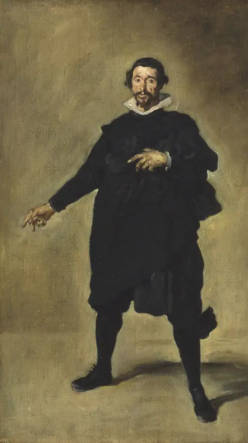 Portrait de Pablillos de Valladolid, bouffon de Philippe IV - Édouard Manet image 1 copie peinte à la main à l’huile