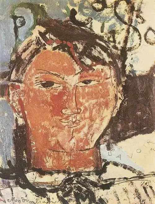 Portrait de Pablo Picasso - Amedeo Modigliani image 1 tableau peint à l’huile sur toile