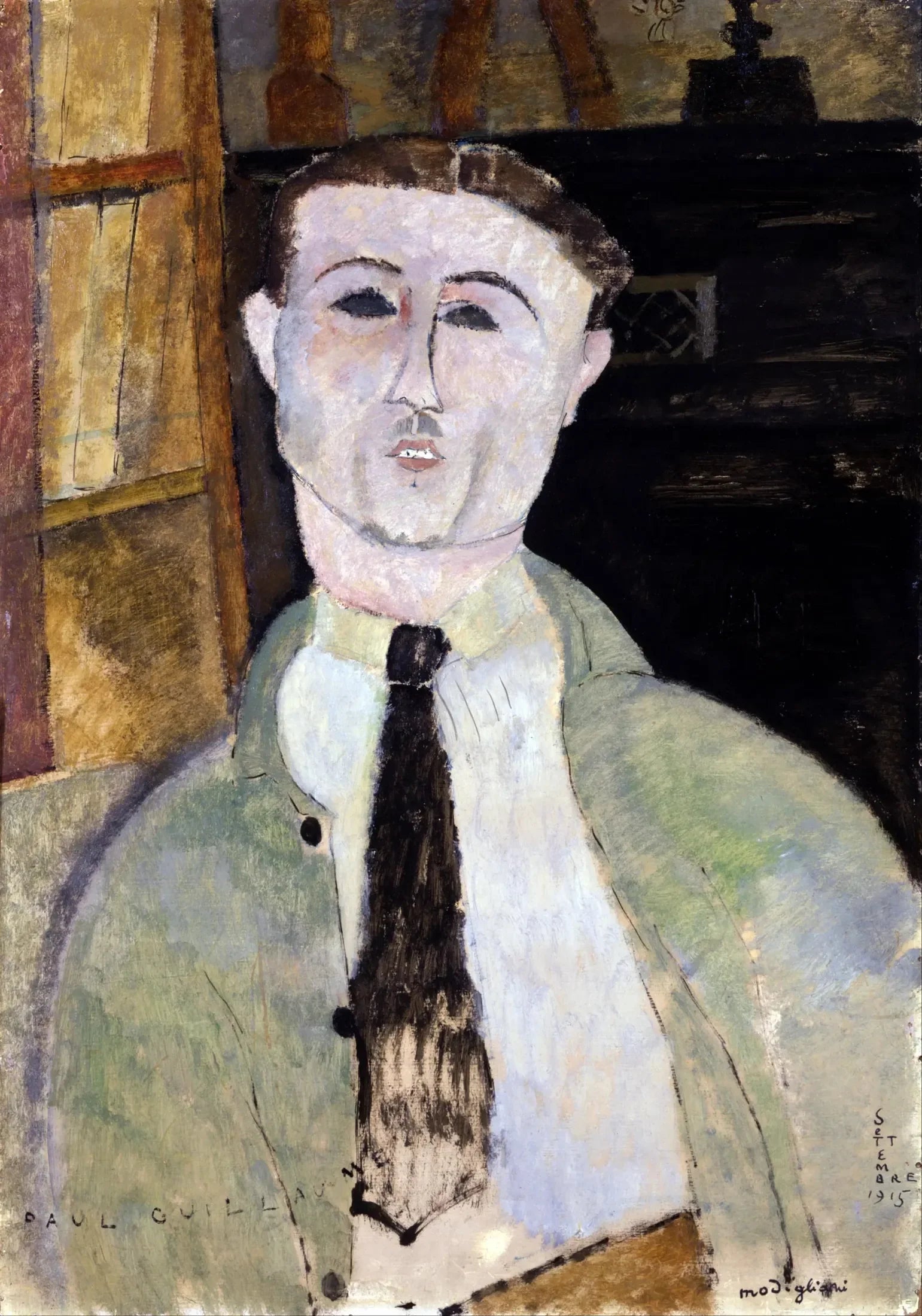 Portrait de Paul Guillaume - Amedeo Modigliani image 1 reproduction de peinture à l’huile