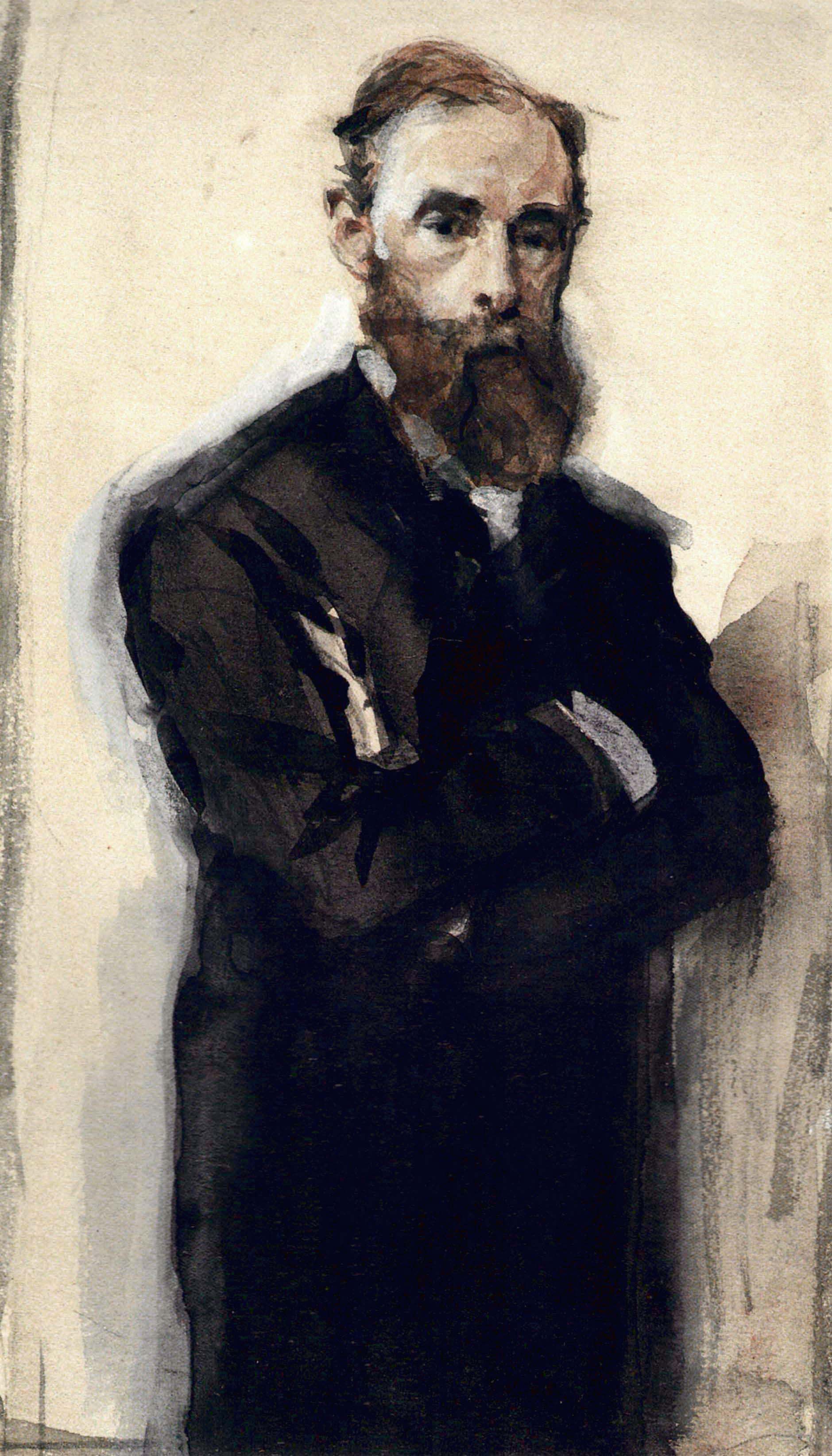 Portrait de Pavel Tretiakov - Valentin Serov image 1 copie de tableau peinte à la main