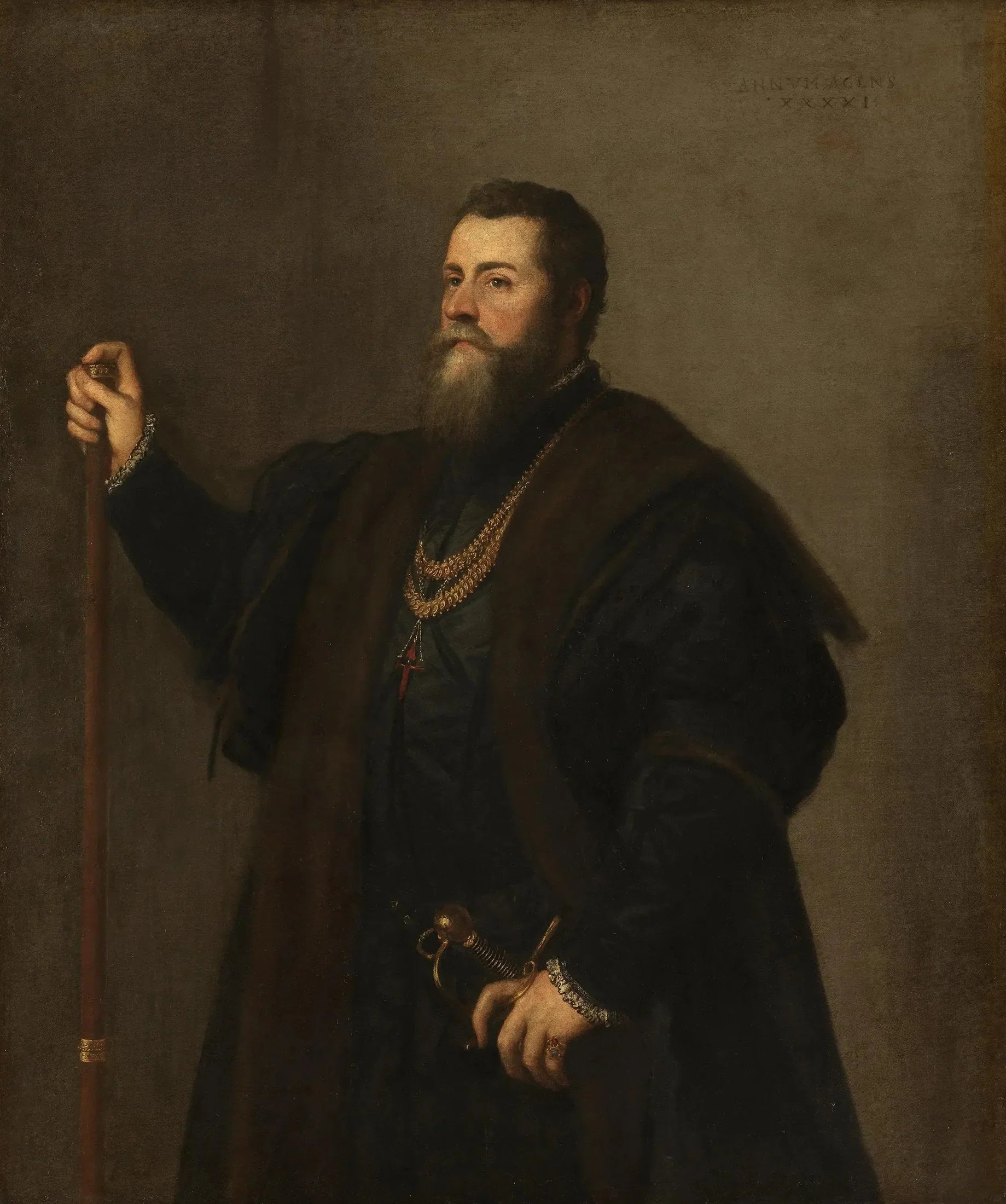 Portrait de Pedro Álvarez de Tolède - Titian image 1 reproduction de peinture à l’huile