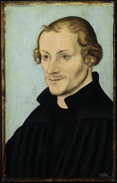Portrait de Philipp Mélanchthon (1497-1560) - Lucas Cranach the Elder image 1 reproduction artisanale de tableau