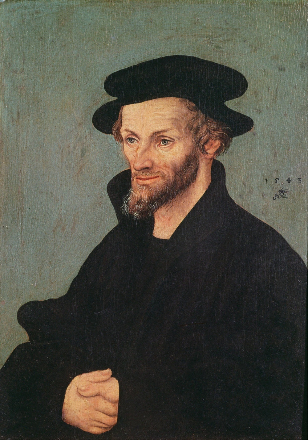 Portrait de Philipp Melanchton - Lucas Cranach the Elder image 1 copie peinte à la main à l’huile
