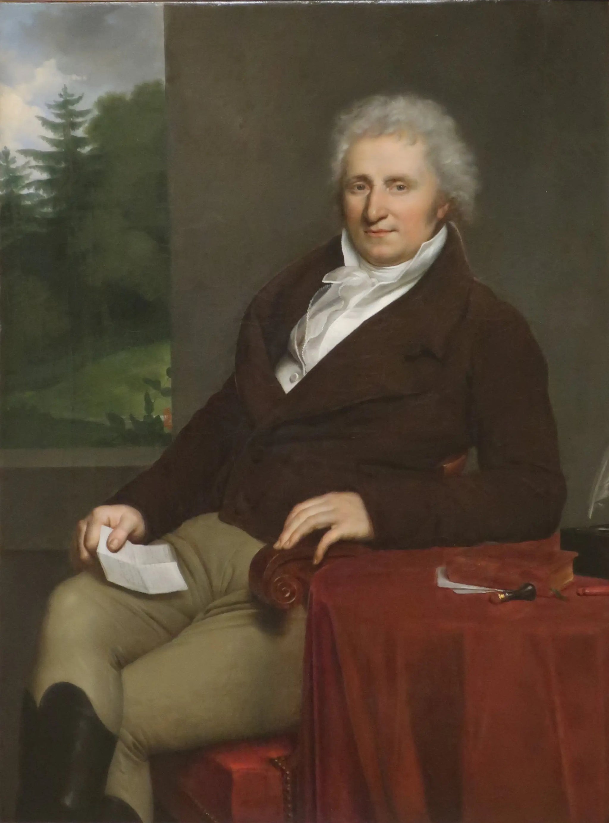 Portrait de Philippe-François-Didier Usquin (1757-1843) - Anne-Louis Girodet image 1 reproduction artisanale de tableau