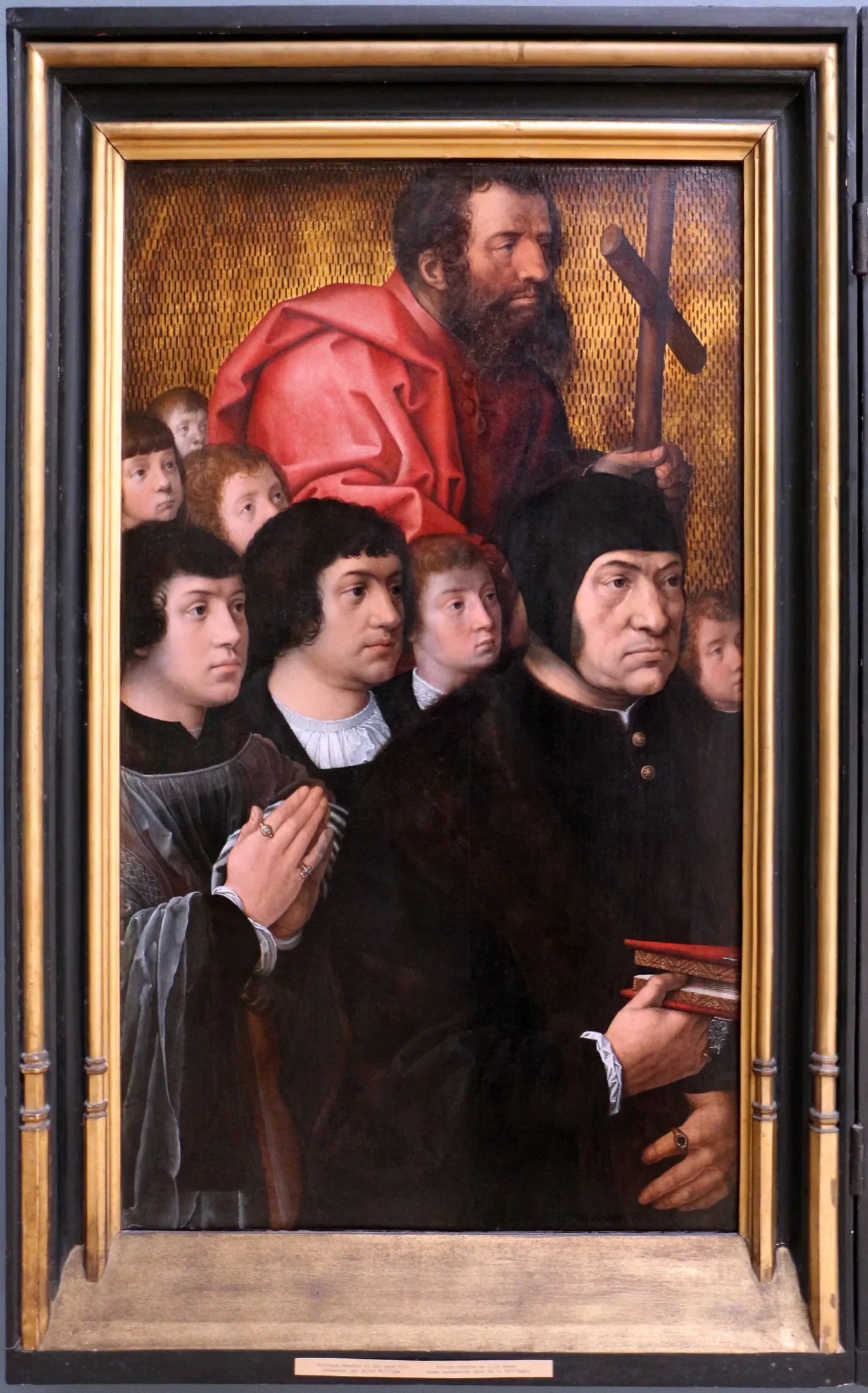 Portrait de Philippe Haneton avec ses sept fils et l'apôtre Philippe - Bernard van Orley image 1 copie de tableau peinte à la main