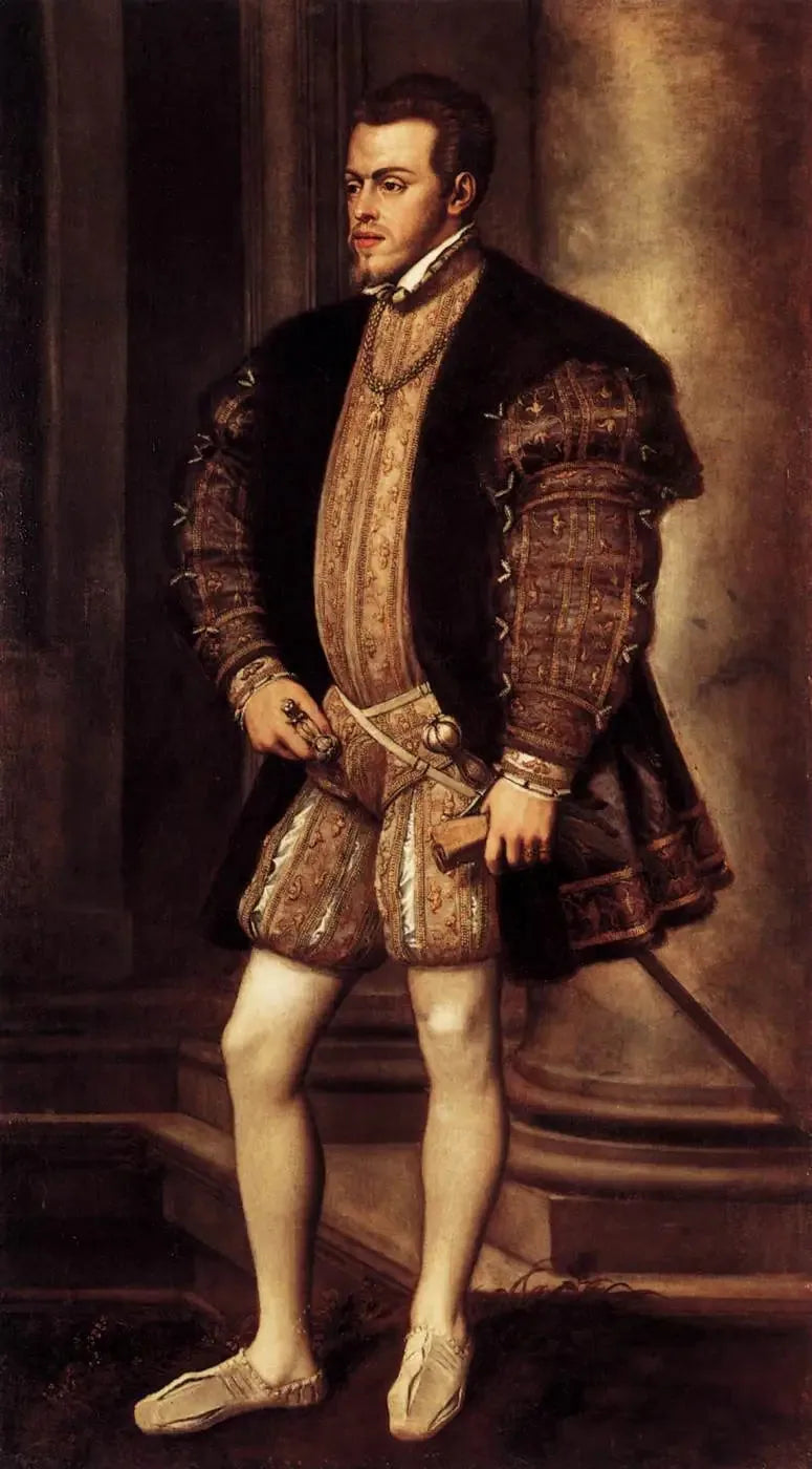 Portrait de Philippe II d'Espagne - Titian image 1 copie de tableau peinte à la main