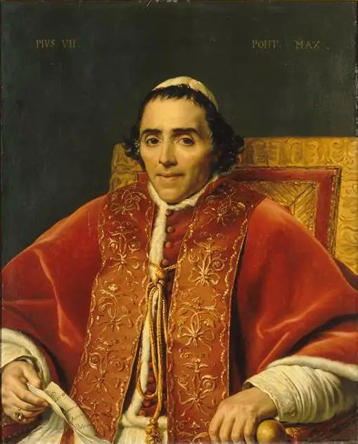 Reproduction du tableau « Portrait de Pie VII - Jacques-Louis David » par Alpha Reproduction en peinture à l’huile