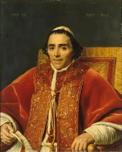 Portrait de Pie VII - Jacques-Louis David image 1 reproduction d’œuvre d’art à l’huile