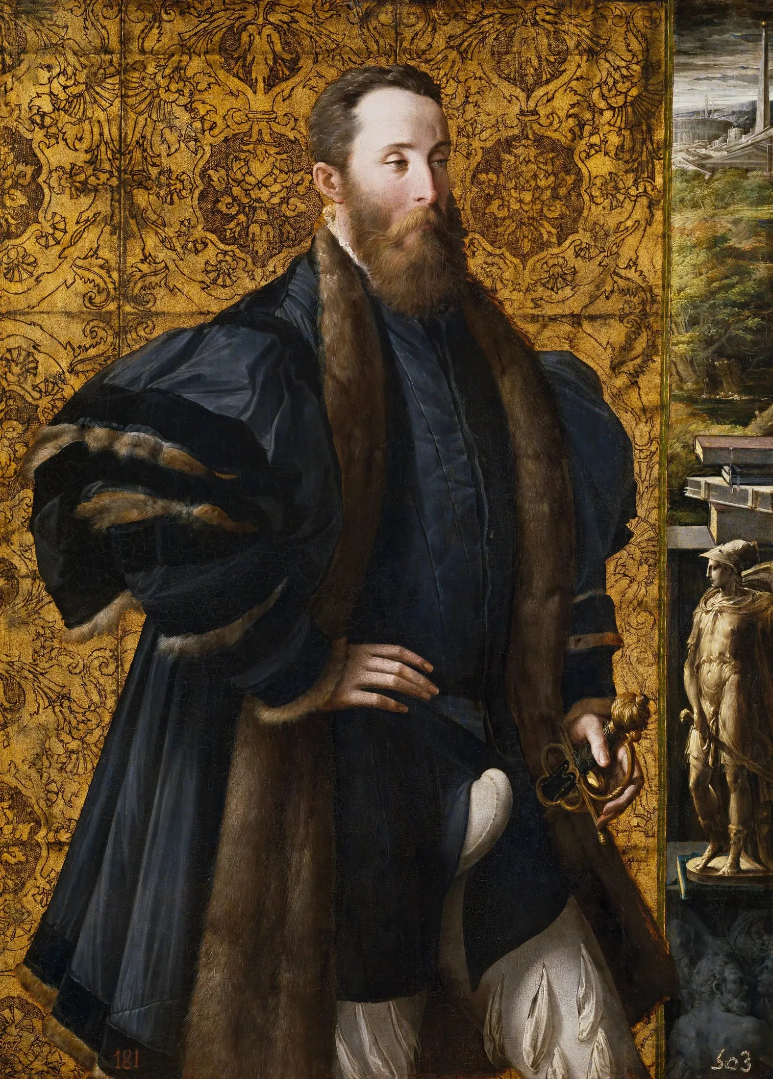Portrait de Pier Maria Rossi de San Secondo - Parmigianino image 1 reproduction de peinture à l’huile