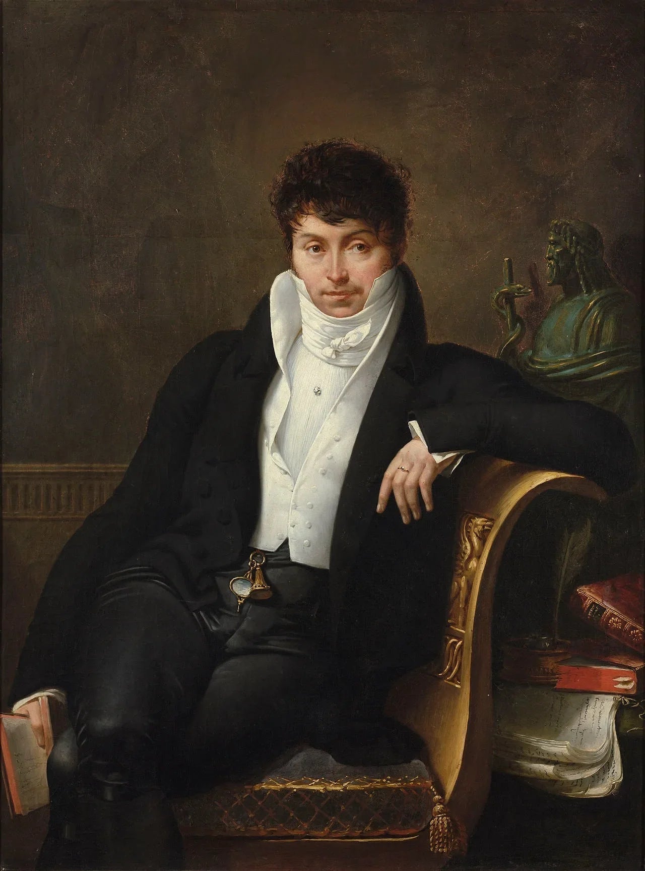 Portrait de Pierre-Jean-George Cabanis (1757-1808) - Merry-Joseph Blondel image 1 reproduction artisanale de tableau