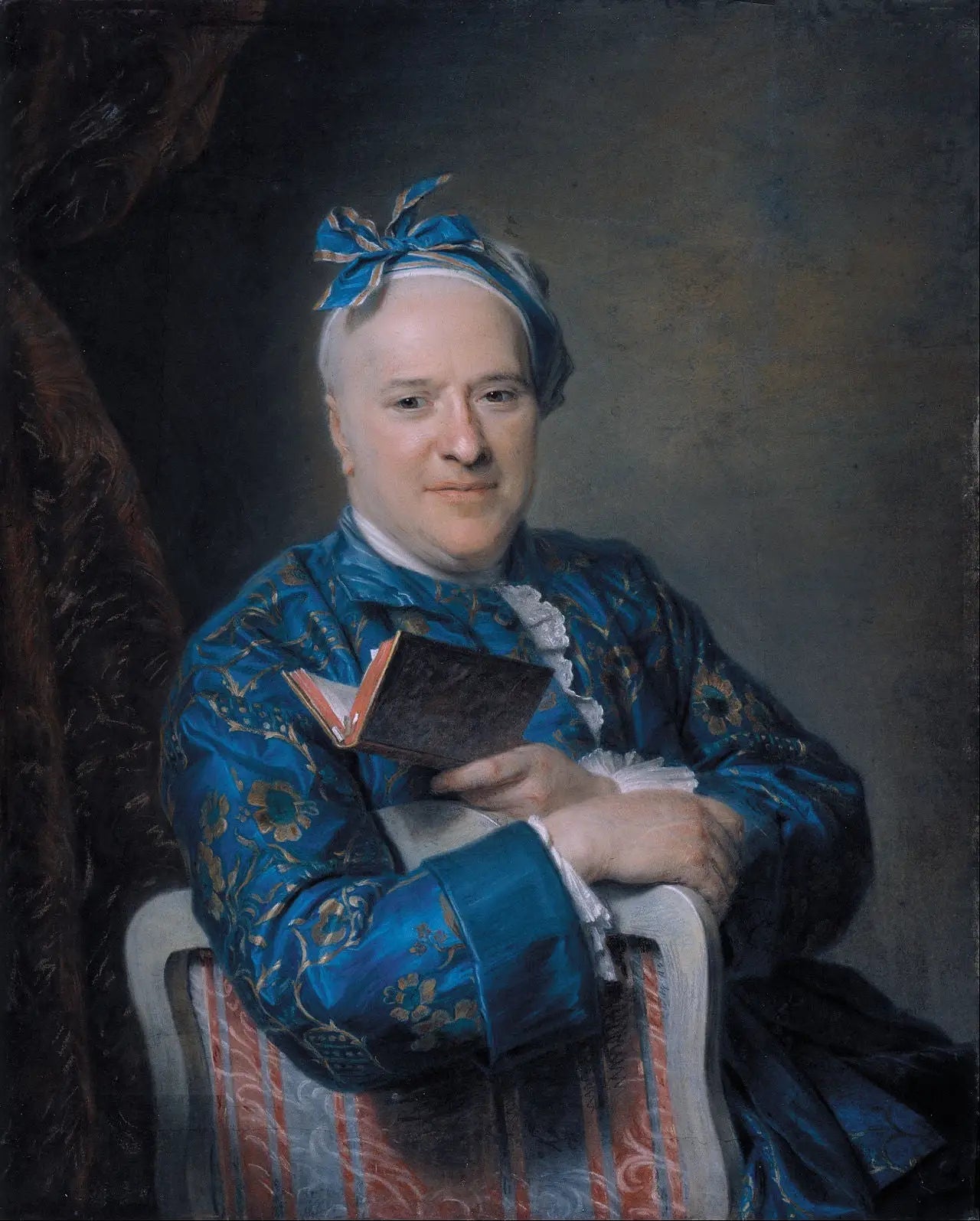 Portrait de Pierre-Louis Laideguive - Maurice-Quentin de La Tour image 1 reproduction d’œuvre d’art à l’huile