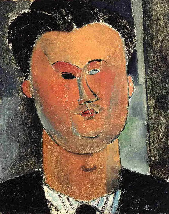 Portrait de Pierre Reverdy - Amedeo Modigliani image 1 tableau peint à l’huile sur toile