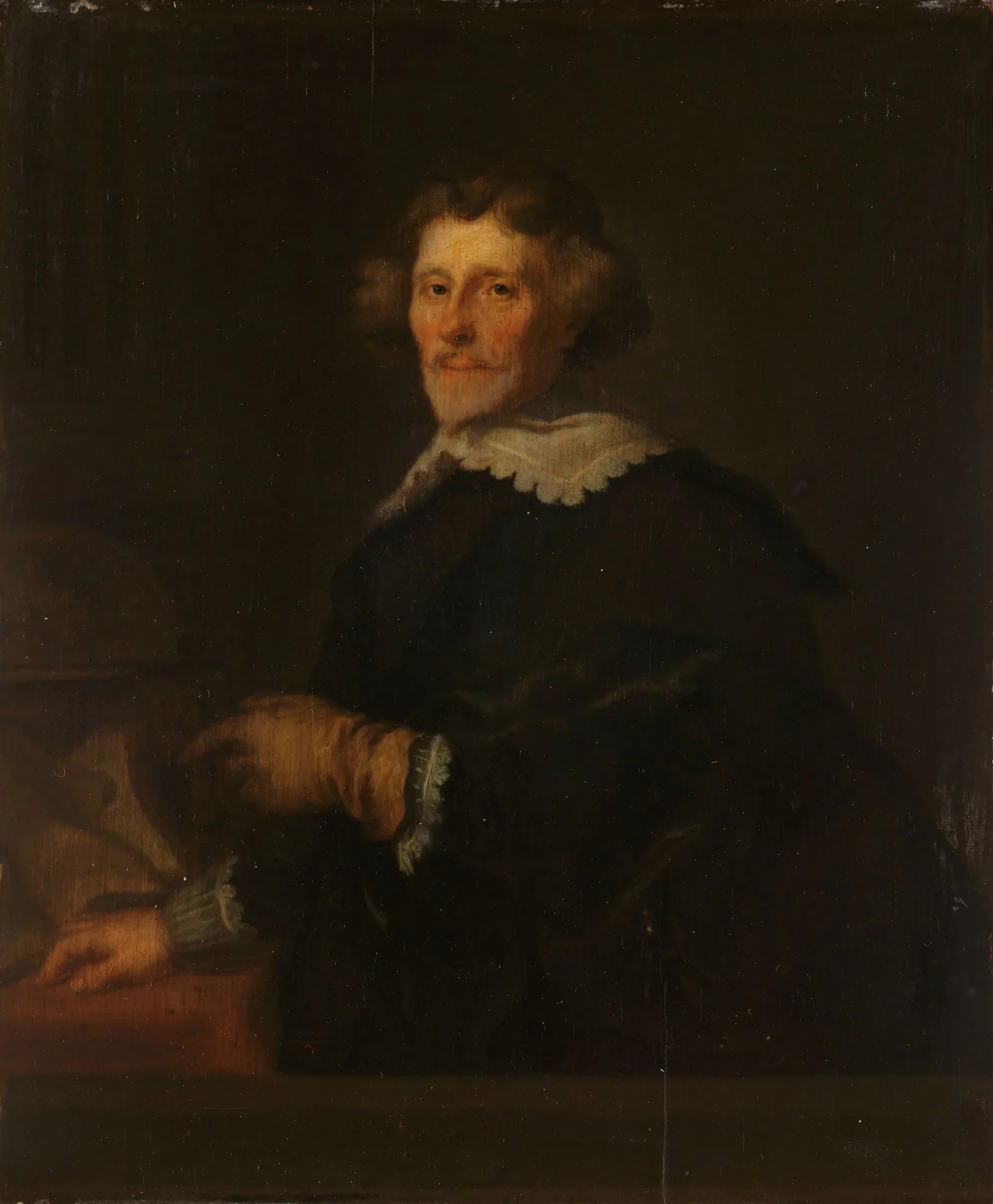 Portrait de Pieter Cornelis Hooft (1581-1647), grand bailli de Muiden, historien et poète - Joachim von Sandrart image 1 copie peinte à la main à l’huile