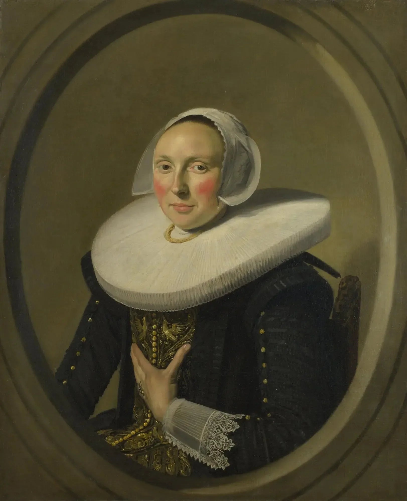 Portrait de (possible) Maria Larp ( -1675) - Frans Hals image 1 reproduction réalisée par Alpha Reproduction