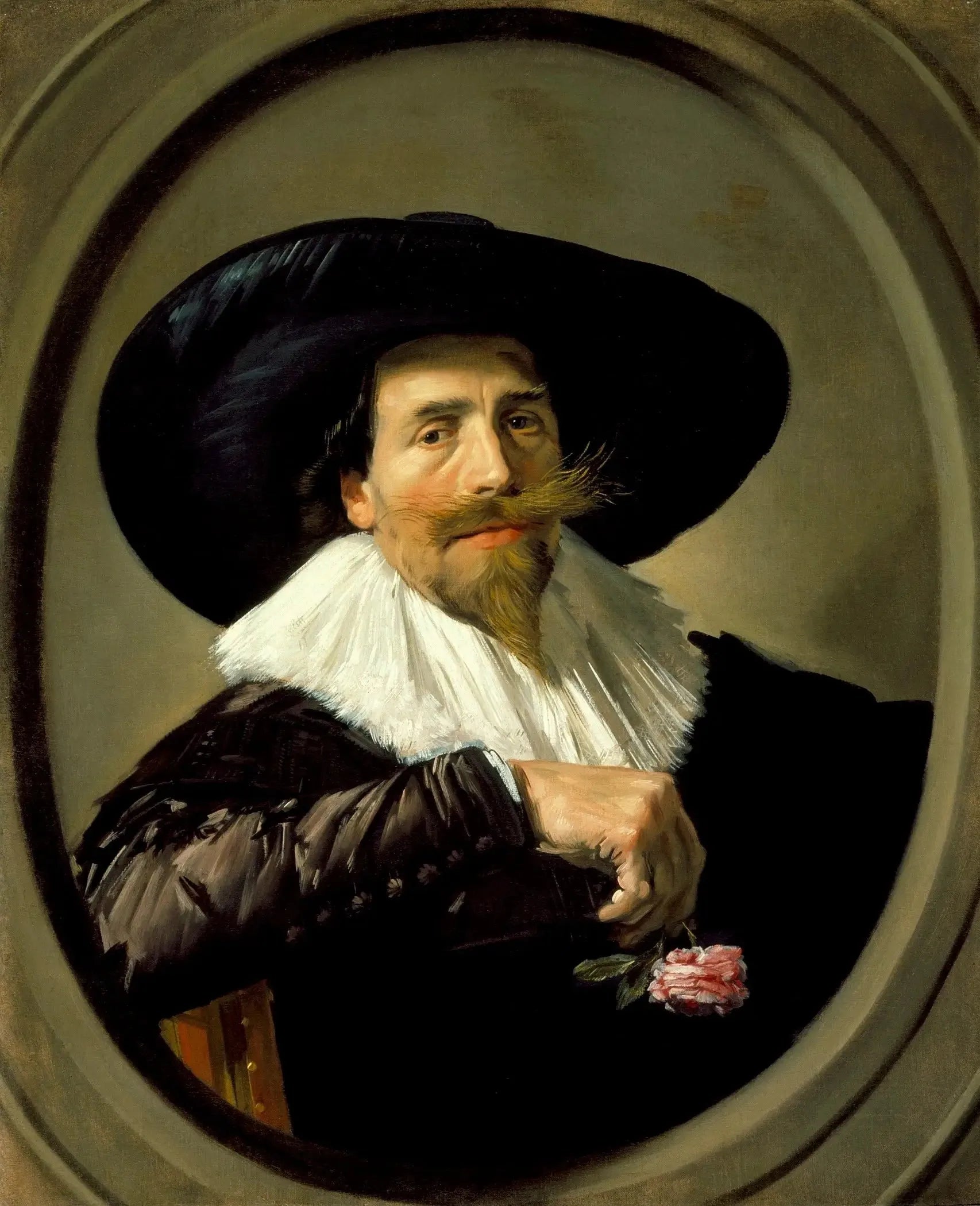 Portrait de (possible) Pieter Tjarck - Frans Hals image 1 reproduction d’œuvre d’art à l’huile