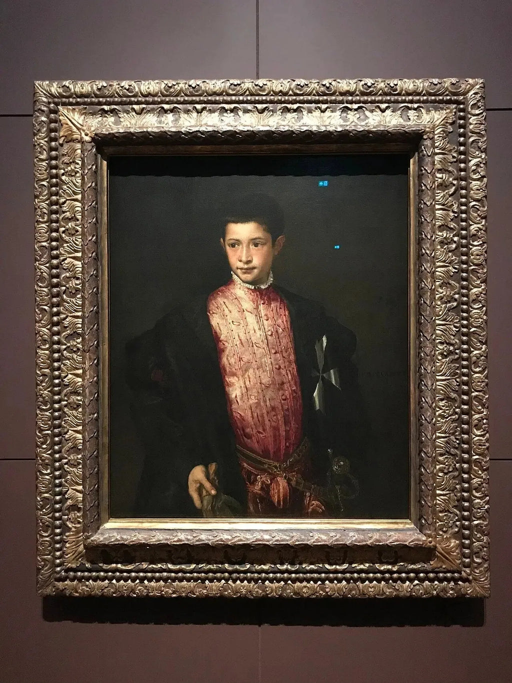 Portrait de Ranuccio Farnèse - Titian image 2 reproduction artisanale de tableau